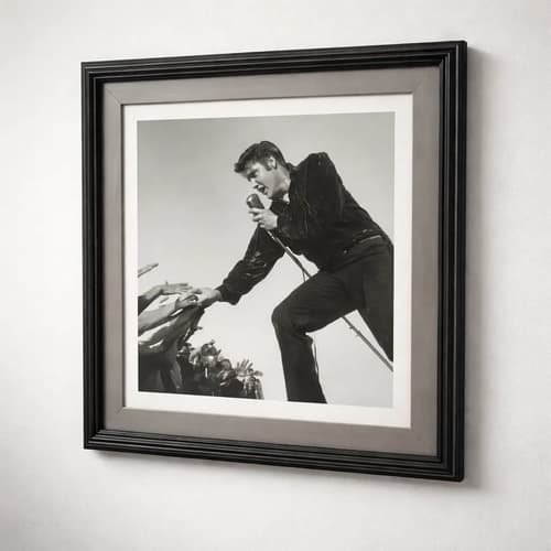 Cuadro Elvis Presley Marco Doble Varilla - Diseño Artesanal de Thor Home
